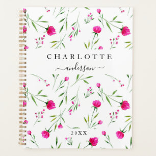 Moderne, einfache und elegante Blume Planer