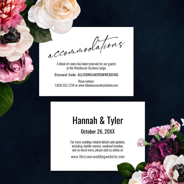 Moderne, einfache und elegante Unterkünfte Begleitkarte (Von Creator hochgeladen)