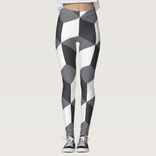 Moderne, einfache urbane Architekturwürfel Leggings