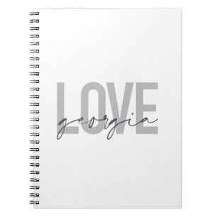 Moderne, einfache, urbane, coole Design-Liebe Geor Notizblock