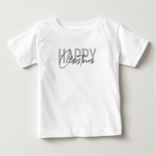 Moderne, einfache, urbane Gestaltung Frohe Weihnac Baby T-shirt