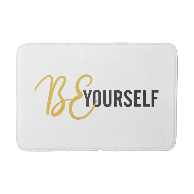 Moderne, einfache, urbane Grafik von Be Yourself Badematte (Vorderseite)