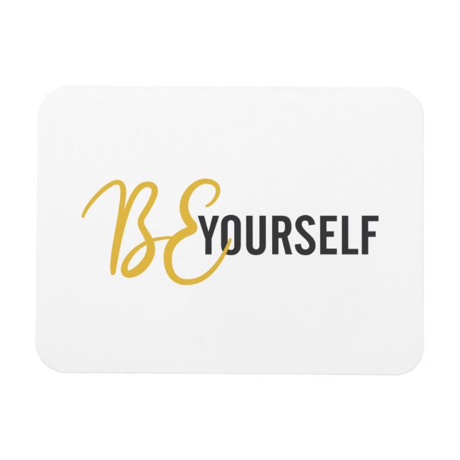 Moderne, einfache, urbane Grafik von Be Yourself Magnet (Horizontal)