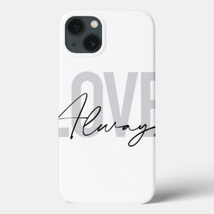 Moderne, einfache urbane Typografie "Liebe immer" Case-Mate iPhone Hülle