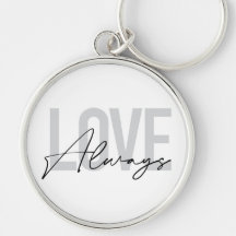 Moderne, einfache urbane Typografie "Liebe immer"