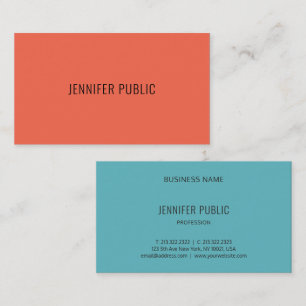 Moderne Einfache Vorlage Beruflich Elegante Farben Visitenkarte