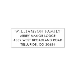 Moderne, einfache Weihnachts-Rücksendeadresse Permastempel