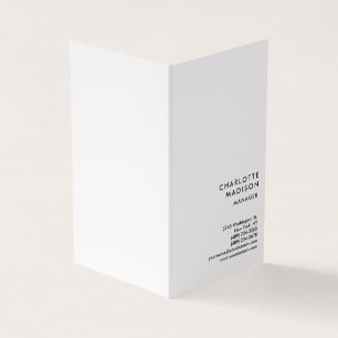 Moderne einfache Weiß Trendsetter Minimalistisch S Visitenkarten