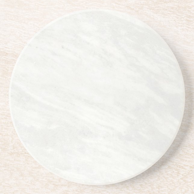 Moderne einfache weiße Marmor-Rustico-Papier-Unter Getränkeuntersetzer (Vorne)