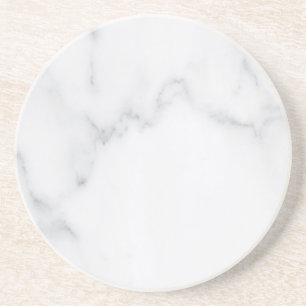 Moderne einfache weiße Marmor-Rustico-Papier-Unter Getränkeuntersetzer