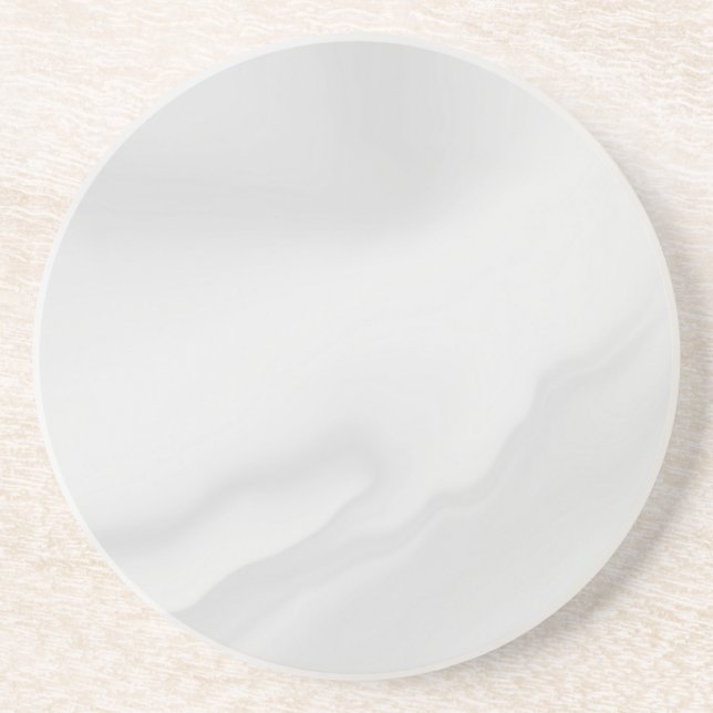 Moderne einfache weiße Marmor-Rustico-Papier-Unter Getränkeuntersetzer (Vorne)
