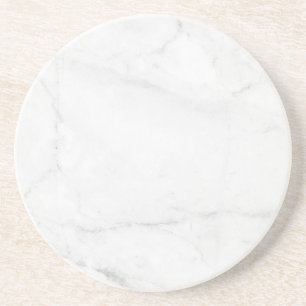 Moderne einfache weiße Marmor-Rustico-Papier-Unter Getränkeuntersetzer