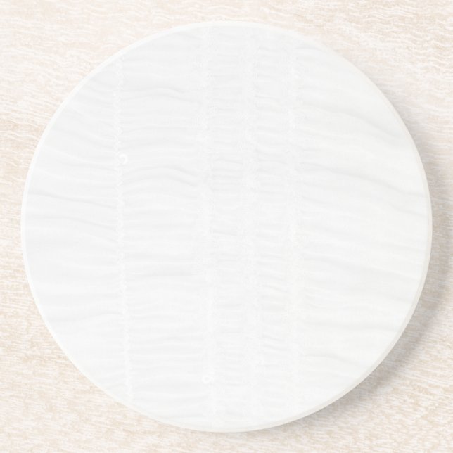 Moderne einfache weiße Marmor-Rustico-Papier-Unter Getränkeuntersetzer (Vorne)