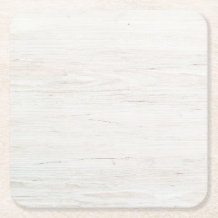 Moderne einfache weiße Marmor-Rustico-Papier-Unter Rechteckiger Pappuntersetzer