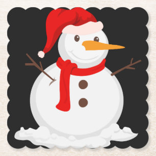 Moderne einfache weiße Marmor-Rustico-Papier-Unter Untersetzer