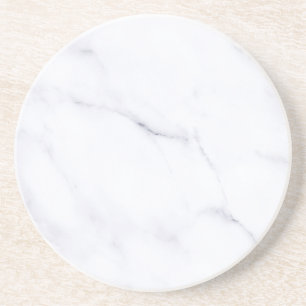 Moderne einfache weiße Marmor-Rustico-Papierservie Getränkeuntersetzer