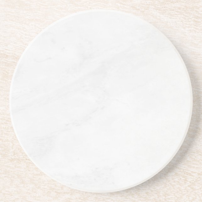 Moderne einfache weiße Marmor-Rustico-Papierservie Getränkeuntersetzer (Vorne)