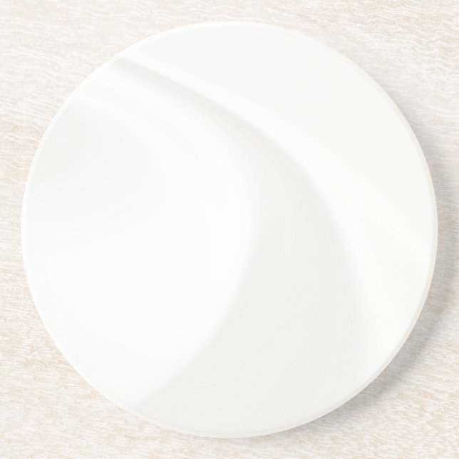 Moderne einfache weiße Marmor-Rustico-Papierservie Getränkeuntersetzer (Vorne)