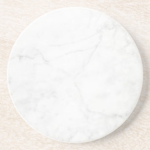 Moderne einfache weiße Marmor-Rustico-Untersetzer  Getränkeuntersetzer