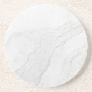 Moderne einfache weiße Marmor-Rustico-Untersetzer  Getränkeuntersetzer