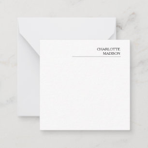 Moderne einfache weiße trendige minimalistische ei mitteilungskarte
