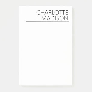 Moderne einfache weiße trendige minimalistische ei post-it klebezettel