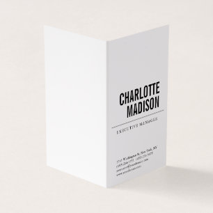 Moderne einfache weiße trendy minimalist plain visitenkarten