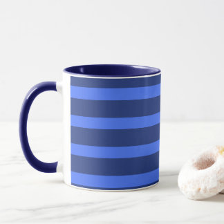 Moderne einfache Zwei-Tonen Streifen geometrische  Tasse