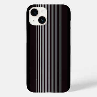 Moderne einfarbige, glänzende vertikale Streifen Case-Mate iPhone 14 Hülle