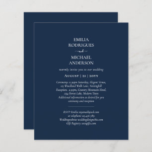 Moderne einfarbige Hochzeit in einem Budget