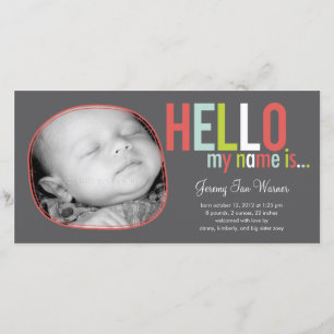 Moderne Einführung Geburtsankündigung des Babys Ankündigung