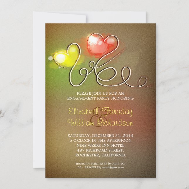 Moderne Einladung (Vorderseite)