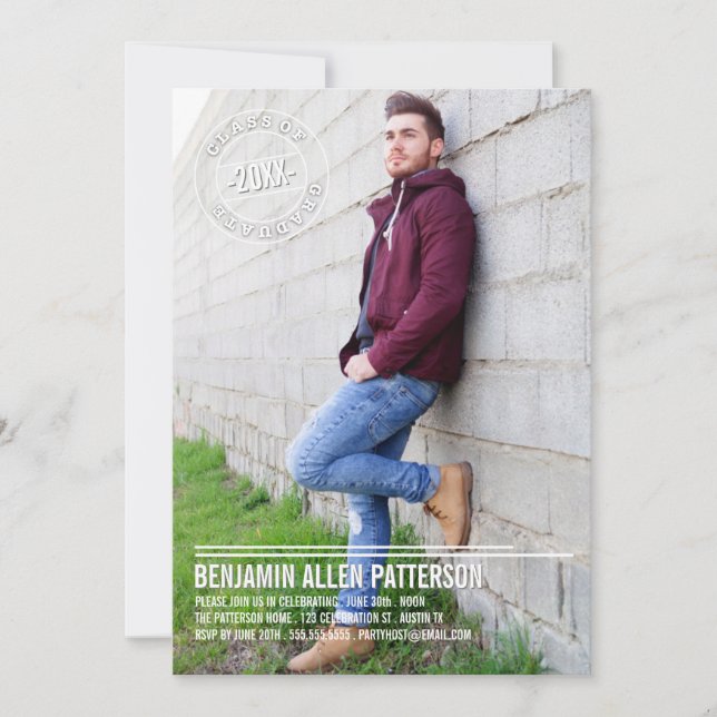 Moderne Einladung (Vorderseite)