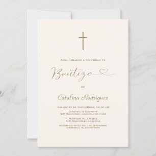 Moderne Einladung De Bautizo Hija Girl Taufe