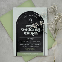 Moderne Einladung nach Hochzeiten