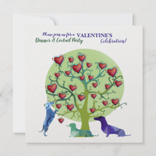 Moderne Einladung Valentine Party Celebration