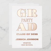 MODERNE EINLADUNG VON PARTY-FOLIEN