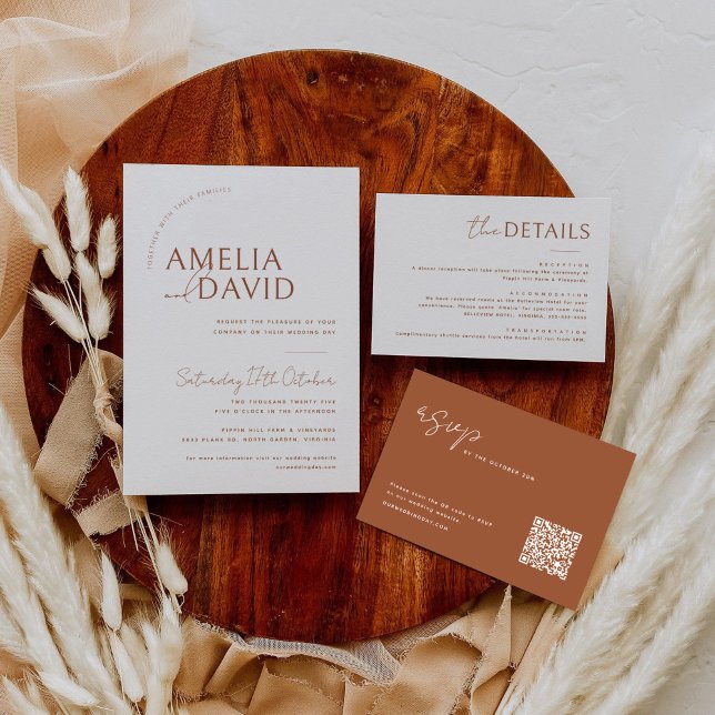 Moderne Einladung zur Hochzeit (Von Creator hochgeladen)