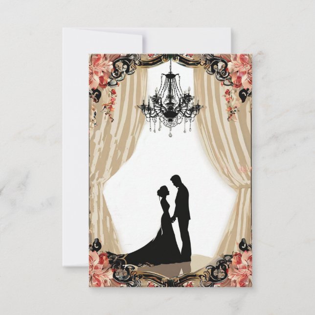 Moderne Einladung zur Hochzeit (Vorderseite)