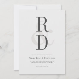 Moderne Einladung zur Hochzeitsankündigung