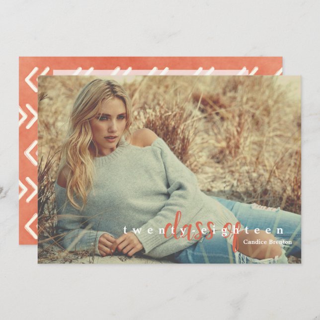 Moderne Einladungen für den Stipendienabschluss in (Vorne/Hinten)