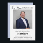 Moderne Einladungen zum 50. Geburtstag Männer Foto<br><div class="desc">Moderne Einladungen zum 50. Geburtstag Männer Foto</div>