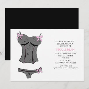 Moderne Einladungen zur Verlobung von Lingerie Dus