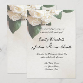 Moderne Einladungen zur White Wedding individuell