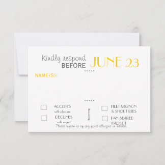 Moderne Einladungs Suite Response Card RSVP Karte