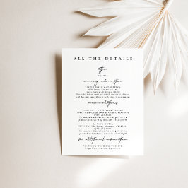 Moderne Eintrittskarten für einfache Hochzeiten Einladung