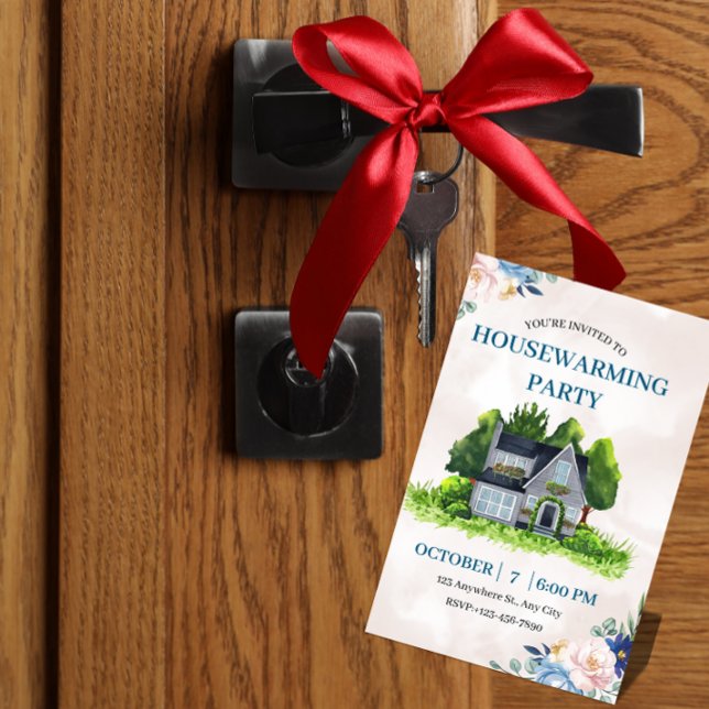 Moderne Einweihungsparty-Einladung Einladung ("Celebrate in style with our clean, customizable housewarming invite.")