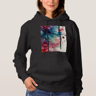Moderne einzigartige Brandy-trendige Floral Hoodie