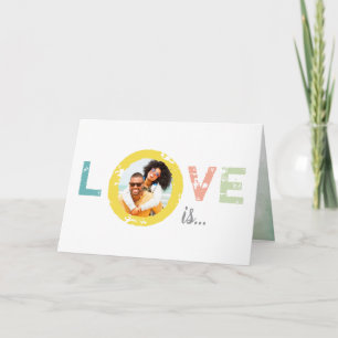 Moderne einzigartige Foto-Liebes-Valentinstagskart Feiertagskarte