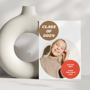 Moderne einzigartige Retro-Ästhetik-Foto-Abschluss Ankündigung